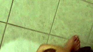 Chubby virgin fat guy jerks small cock in open messages