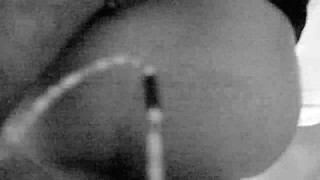 Latina roommate dirty talks big tits interracial fuck