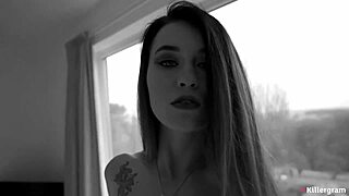 misha cross bends over sucks big cock rides doggystyle wet facial