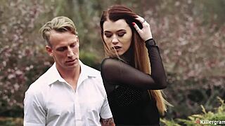 misha cross bends over sucks big cock rides doggystyle wet facial