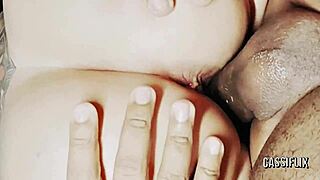 Bunny Grinds BBC Till Pulsing Hot Cum