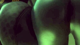 Big ass cheeks bounce double in raw slamming action