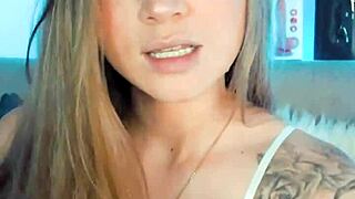 cute cosplay whore smiles on webcam