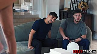 Stepson And Friend Share Big Ass Stepmom Pristine Edge's Tits