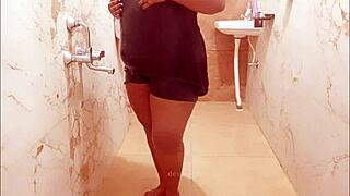 myanmar milf's steamy shower reveals her seductive asian curves