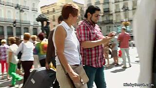 spanish slut bound paraded fucked on public streets