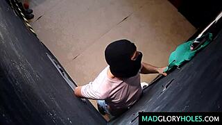 amateur milf hits glory hole club for gangbang suck and hardcore party fucks