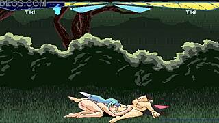 tiki battles lead to intense pussy licking orgasms in fairyfighting compilation