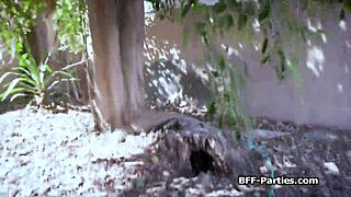 wonderland tea party cosplay foursome devours monster cocks hardcore