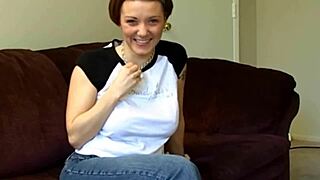 caught amateur's huge natural tits and big nipples mid clit rub