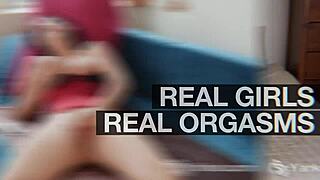 tall sierra rams dildo deep in snatch outdoors