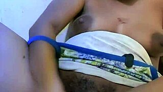 she rams dildo deep in her big pussy until she squirts everywhere