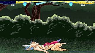 tiki battles lead to intense pussy licking orgasms in fairyfighting compilation