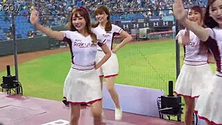 Sexy Baseball Cheerleaders Shake Perfect Bodies!