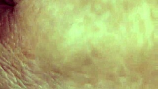 Brunette Wife's Hairy Beaver Peluches Up Close