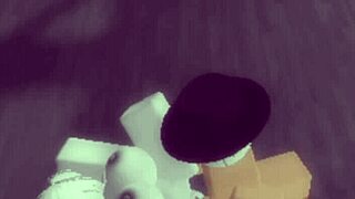 Fucked Stranger Hard Cowgirl Cumshot In Roblox!