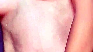 skinny young asian milks tits while getting creampied in yellow lingerie homemade