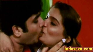 indian milf's big boobs licked with honey by young guy 🍯👅