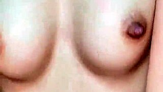 skinny young asian milks tits while getting creampied in yellow lingerie homemade