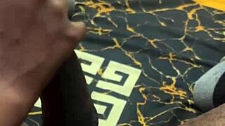 Teasing Handjob Strokes Massive BBC Slowly