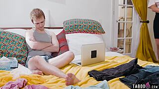 Mature Stepmom Texas Patti Catches Stepsons Big Dick Fapping!