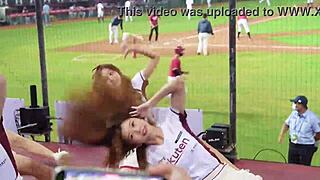 Sexy Baseball Cheerleaders Shake Perfect Bodies!