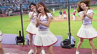 Sexy Baseball Cheerleaders Shake Perfect Bodies!