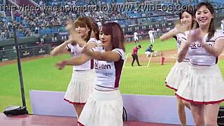 Sexy Baseball Cheerleaders Shake Perfect Bodies!