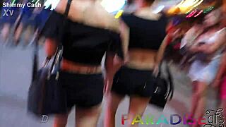 twin gfs own poles then get group fucked in public bathroom?