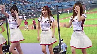 Sexy Baseball Cheerleaders Shake Perfect Bodies!