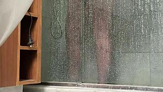 BBW Caught Masturbating in Shower!