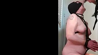 bound slave gets pissed on n bj cum like a whore 😈🔗💦