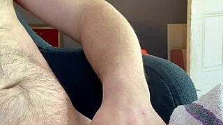 guy jerks off with massive cumshot outdoors in nature