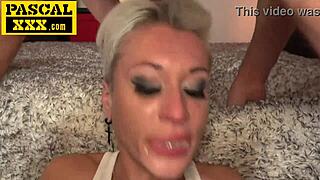russian bimbo milf endures rough anal pounding from monster cock