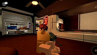 My Roblox friend uses my big tits to cum