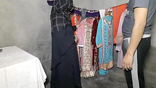 indian shop owner bends customer over for tight pussy quickie pounding