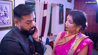 Husband shares innocent wife in hot threesome