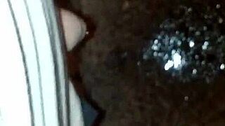 She sneaks out to pee on the quiet street at night