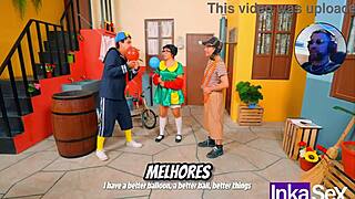 Seu Madruga fucks Dona Florinda as Kiko watches furious!