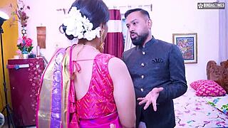 Husband shares innocent wife in hot threesome