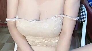 glasses vietnamese girl masturbates her tight pussy