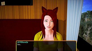 Redhead Teen Plays Game with Small Tits Exposed