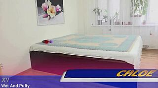 busty chloe in lingerie swells her big clit to orgasm