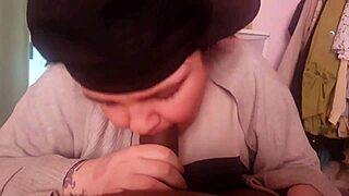 bbw british amateur slurps my thick cock homemade interracial style