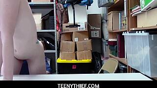 Old security pounds redhead Katy Kiss in his office! 🔥🍑😈