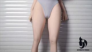 Fuck Doll Silicone Glamour Girl Takes Intense Toy Pounding