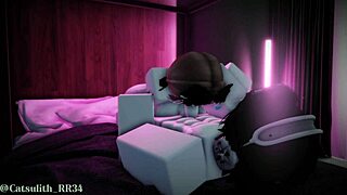 Rough titty fuck blows huge load on her big boobs