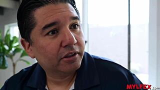 stepdad shares hot new wife with stepson deepthroat fun!