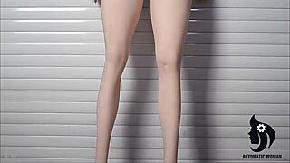 Fuck Doll Silicone Glamour Girl Takes Intense Toy Pounding