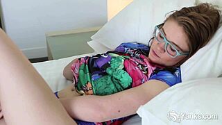 Lucie Bee's clit throbs as she cums hard in HD panties!